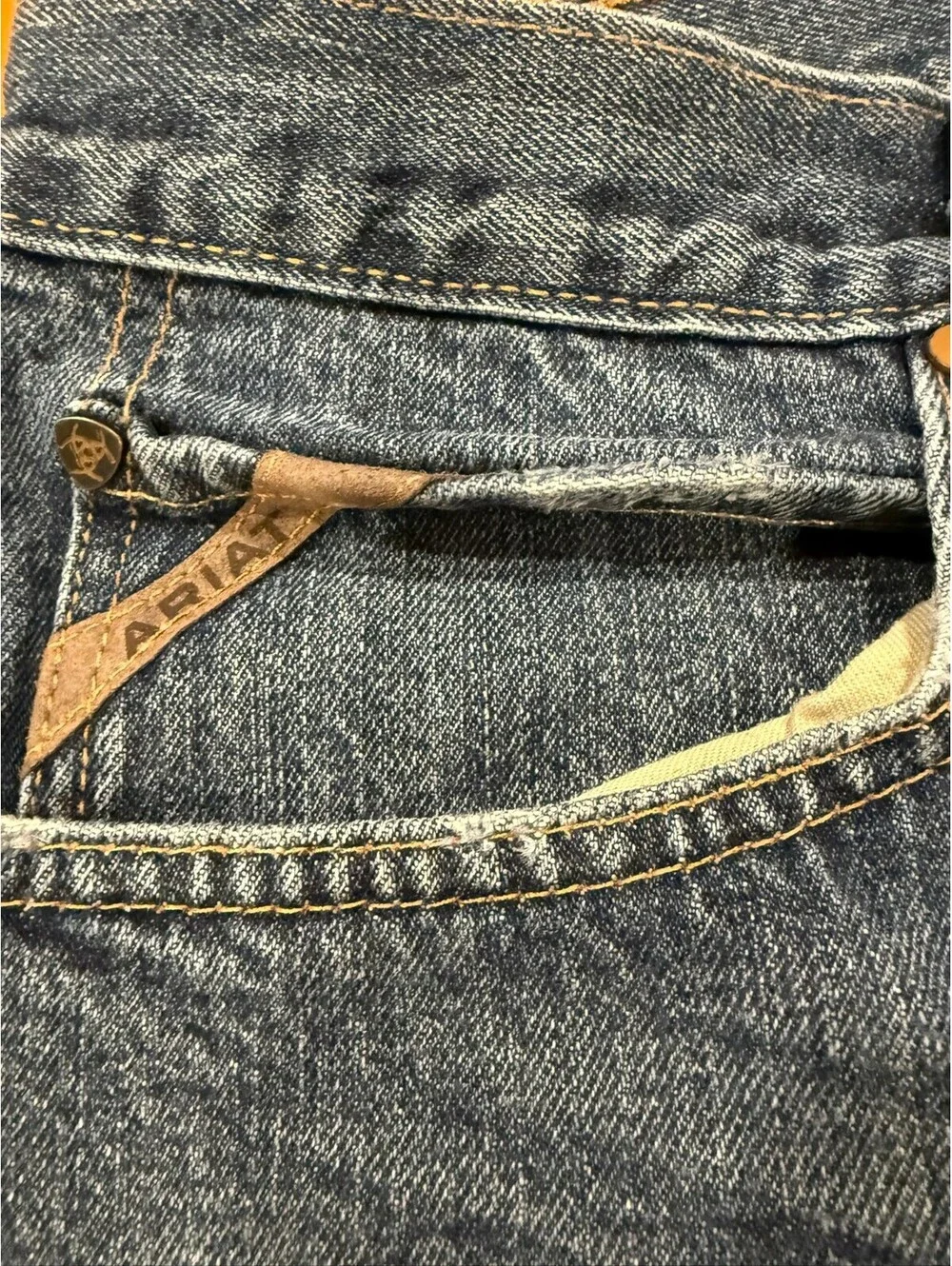Ariat Jeans Men’s 35x34 Straight Leg Loop Lock Western Denim